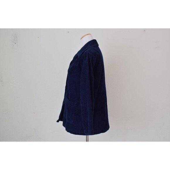 Vintage 80s Laurel California Navy Corduroy Jacket - Picture 2 of 10